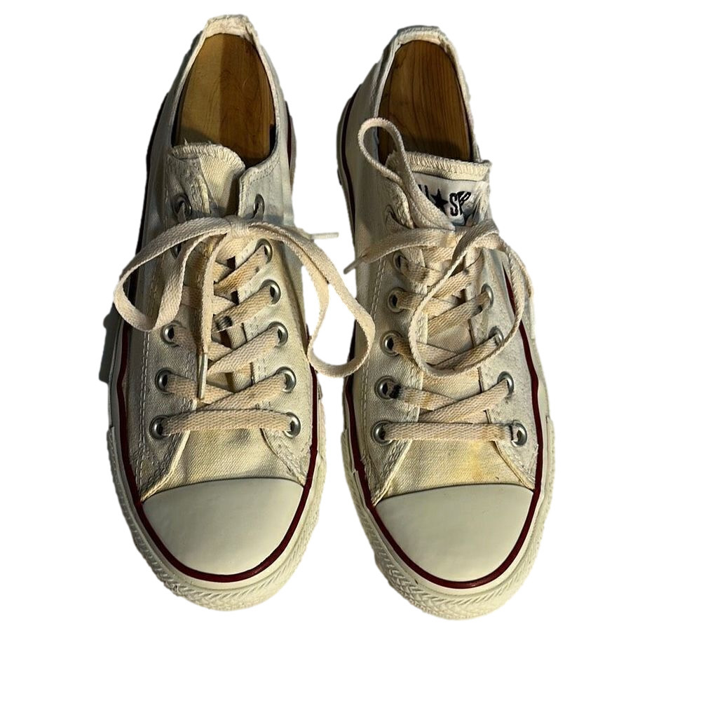Converse All Star Low Top White Sneakers Men’s 8, Women’s 10
